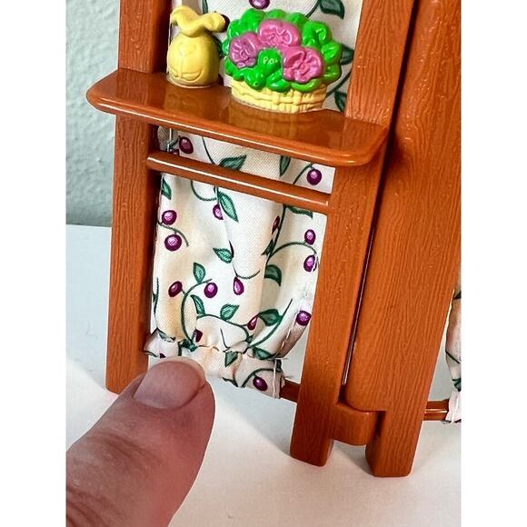 Fisher Price Loving Family Dollhouse Cloth Room Divider Home Office - Picture 7 of 8